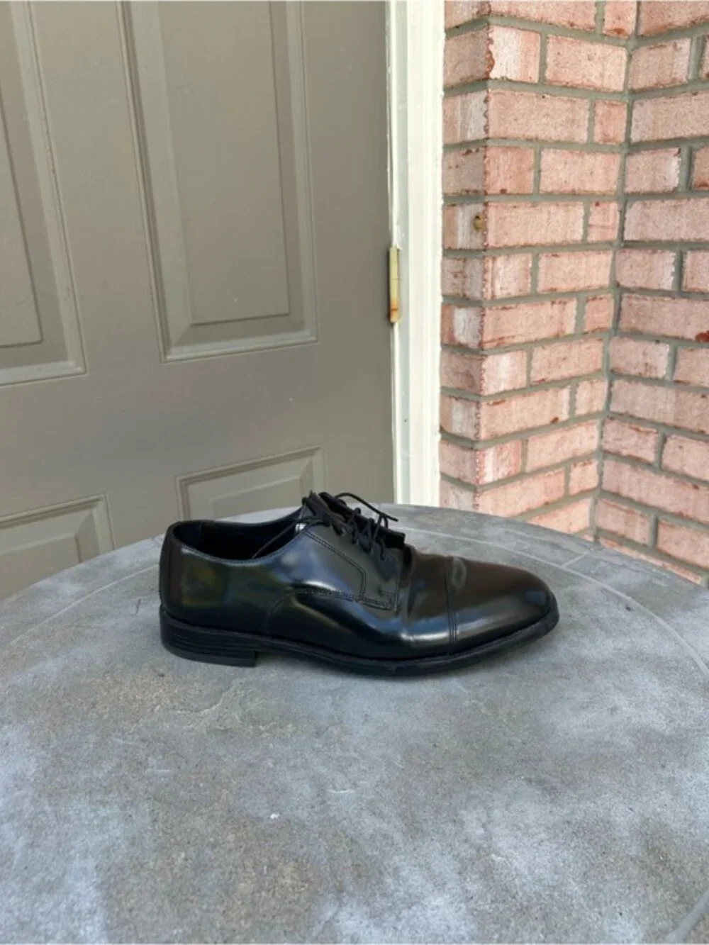 Nunn Bush Dress Flex Oxford Patent Leather Shoes Cap-Toe Dress Shoes